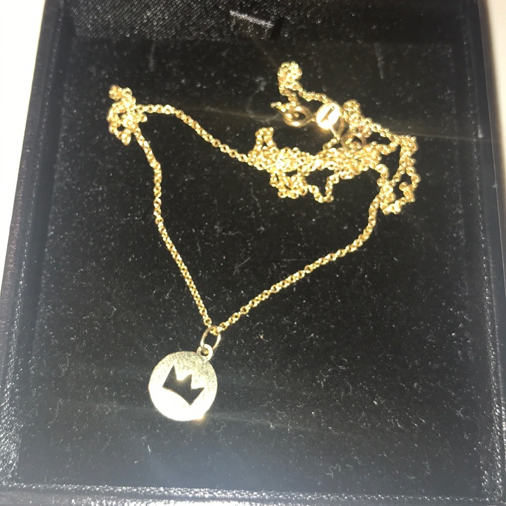 Bony Levy king queen crown cutout necklace 14k - Picture 6 of 8